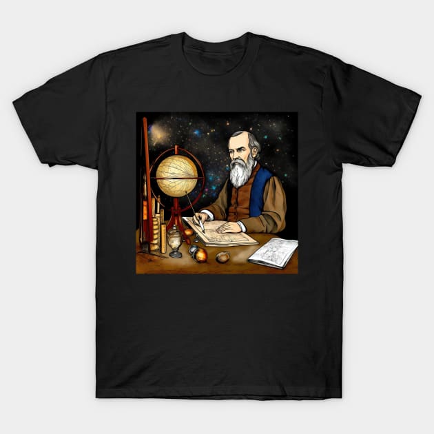 Galileo Galilei drawing T-Shirt by ComicsFactory